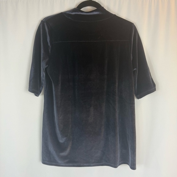 NWT Loft Womens Velvet Blouse Mock Neck
Stretchy Solid blue size:S - Picture 9 of 12